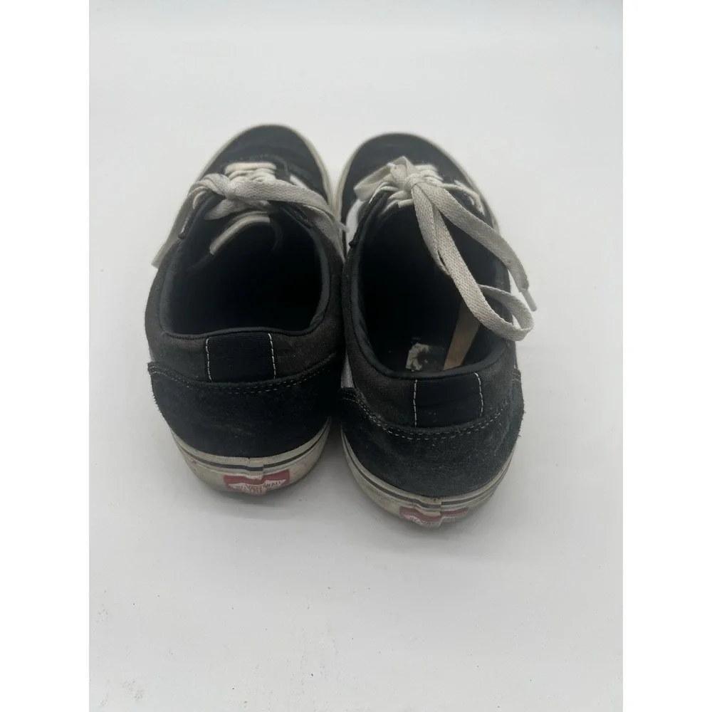 Vans Off The Wall‎ Mens Skate Sneakers Shoes Black White Stripe Size 11